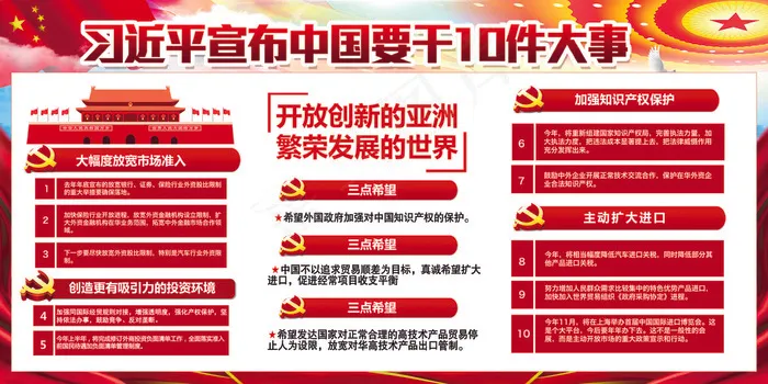 *宣布中国要干的十件事展板(7087X3543(DPI:150))psd模版下载