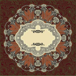 古典花纹底纹背景矢量素材