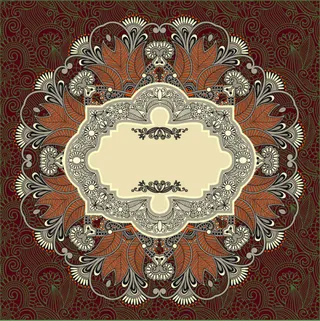 古典花纹底纹背景矢量素材