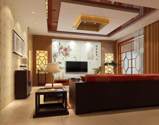 雅兰舍香电视背景墙 客厅素材