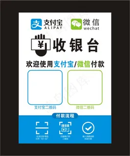 二维码支付立牌
