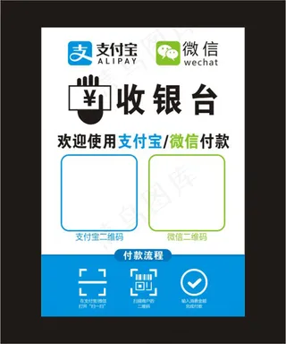 二维码支付立牌