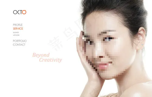 美容护肤品flash韩国片头