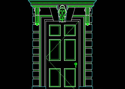 栏杆、柱子、雕花、门、装饰主题CA...