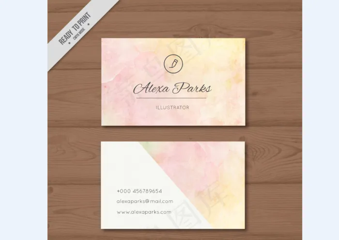 简洁大气时尚创意名片ai矢量模版下载