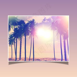 企业唯美涨报背景树林素材