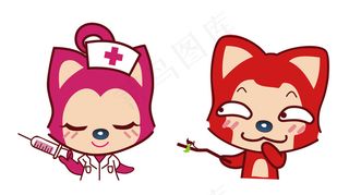阿狸卡通形象矢量图