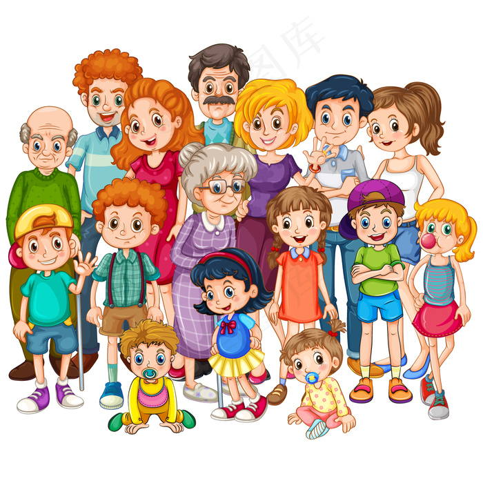 卡通人物扁平化可爱各种职业矢量素材