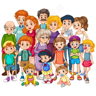 卡通人物扁平化可爱各种职业矢量素材