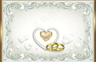 婚礼邀请卡图片