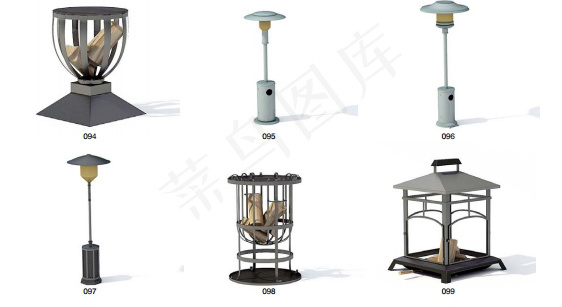 庭院灯模型