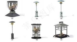 庭院灯模型