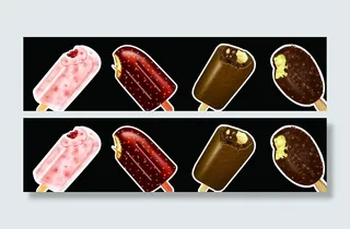 冰棒 冰棍 异形吊牌图片