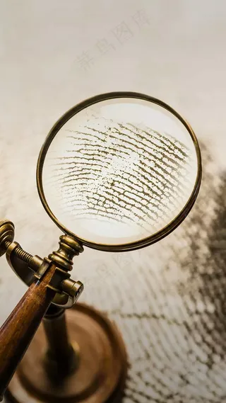 放大镜高清摄影图片