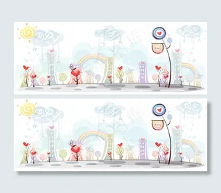 卡通淘宝广告banner　