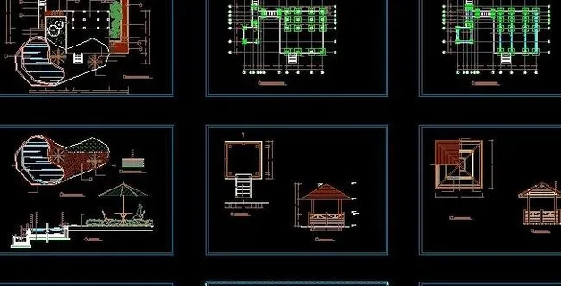 湿地公园景观施工图