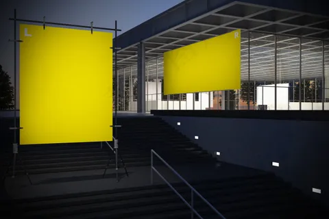 楼梯上的海报 楼梯上的海报