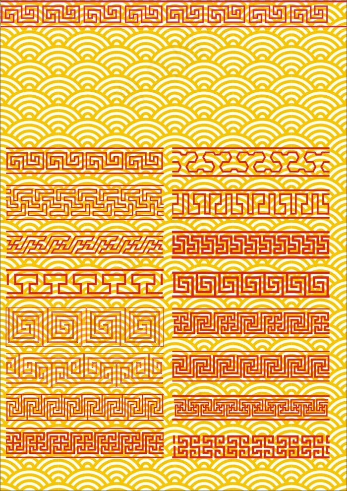 古典边框底纹cdr矢量模版下载