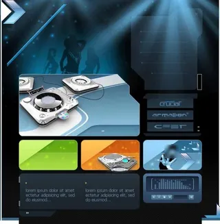 音乐DJ娱乐网页模板