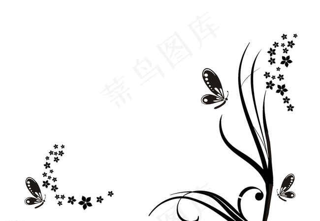 花蝴蝶星星图片