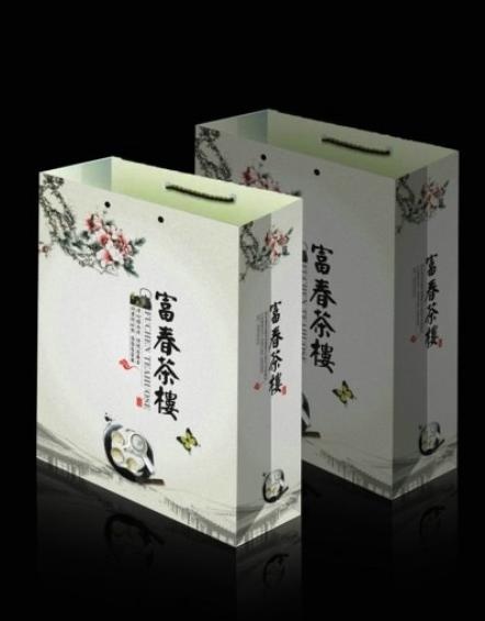 茶楼手提袋图片(210X297)cdr矢量模版下载
