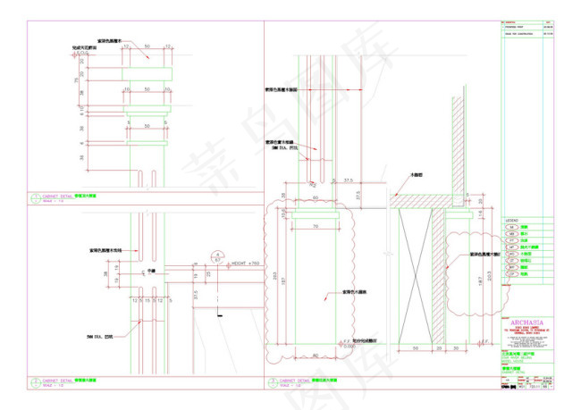 古典加时尚cad室内图素材