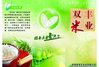 鲜香米 宣传单图片
