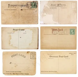 怀旧空白明信片