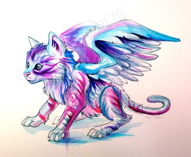 彩铅猫咪插画图片 彩铅猫咪插画图片