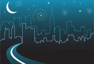 城市轮廓线图片