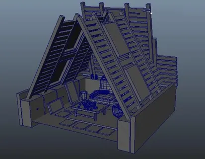 小木屋模型 小木屋模型
