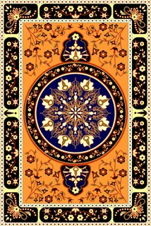 欧式花纹围巾图案地毯图案