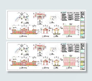 杭州山水人家景观cad图设计图