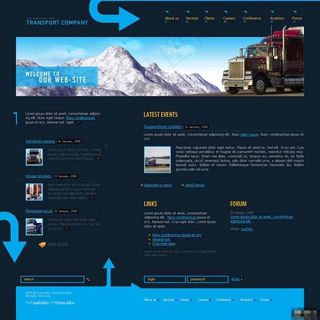 矿业运输公司网页模板