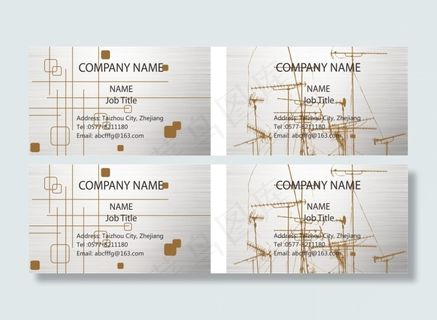 创意时尚花纹名片