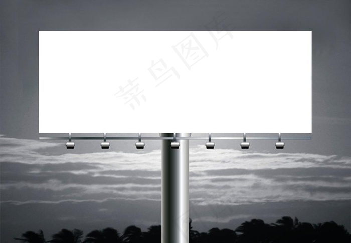 路牌效果图模板图片psd模版下载