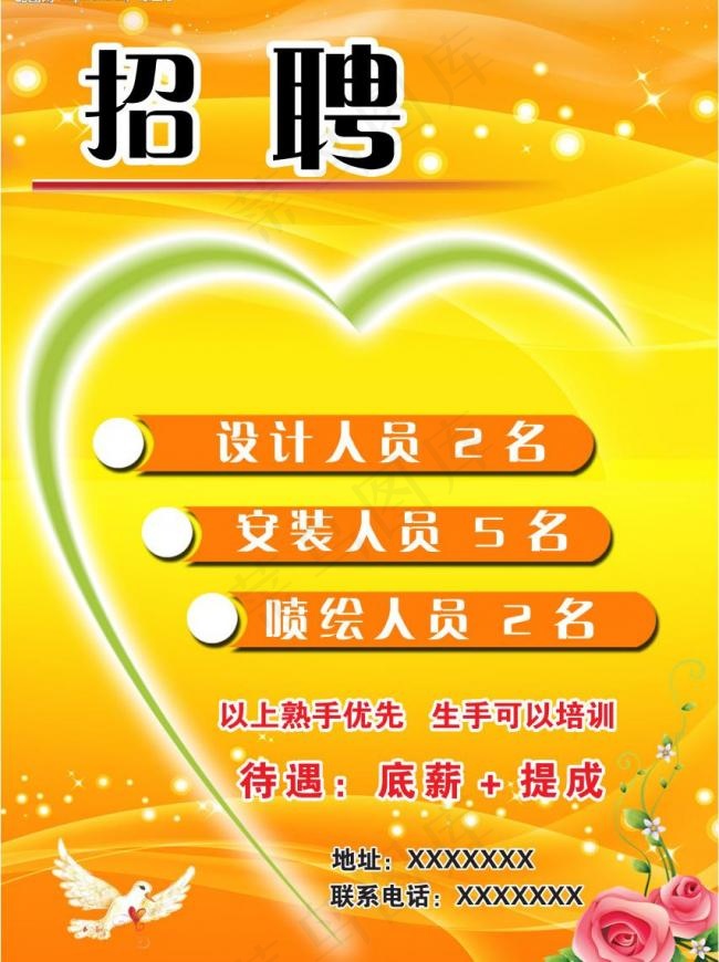 招聘图片(5316X7495(DPI:300))psd模版下载