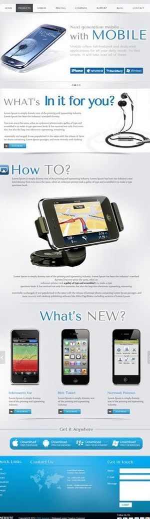 手机电商网站模板图片