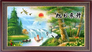 精美宾馆风景壁画