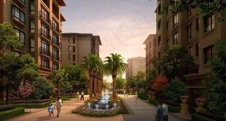 高档花园洋房住宅区图片