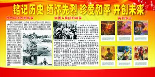 中国抗战反法西斯胜利70周年展板