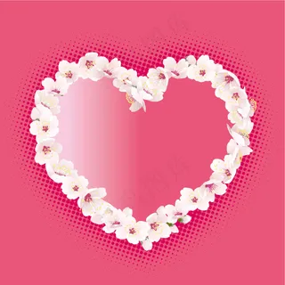 2款漂亮心形主题矢量素材