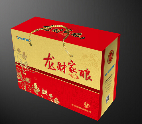 酒盒包装展开图cdr矢量模版下载