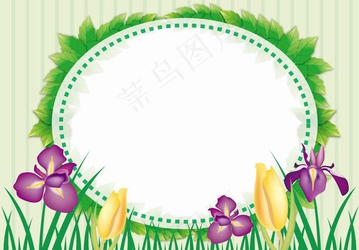 韩国花卉植物矢量EPS素材08