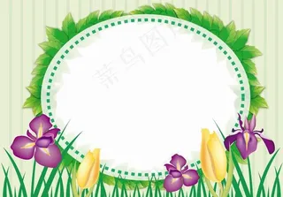 韩国花卉植物矢量EPS素材08