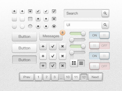 网页设计元素集合PSD分层素材