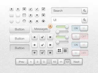 网页设计元素集合PSD分层素材