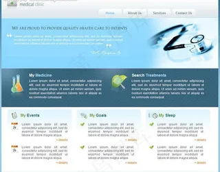 医学企业网页模板图片