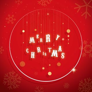 圣诞吊信插画矢量素材