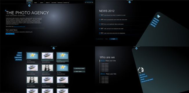 商业感较强的flash xml全站...
